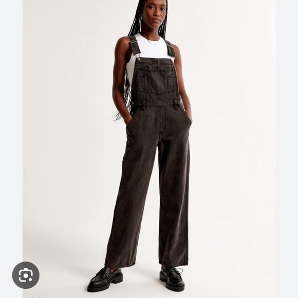 Abercrombie High Rise Denim Overalls - Picture 7 of 7